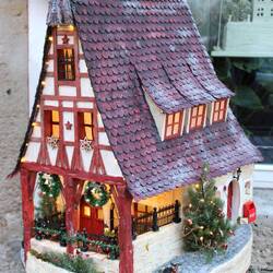 A model half-timber house.