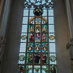 activities. Cathedral is Lutheran. It features images of reformers