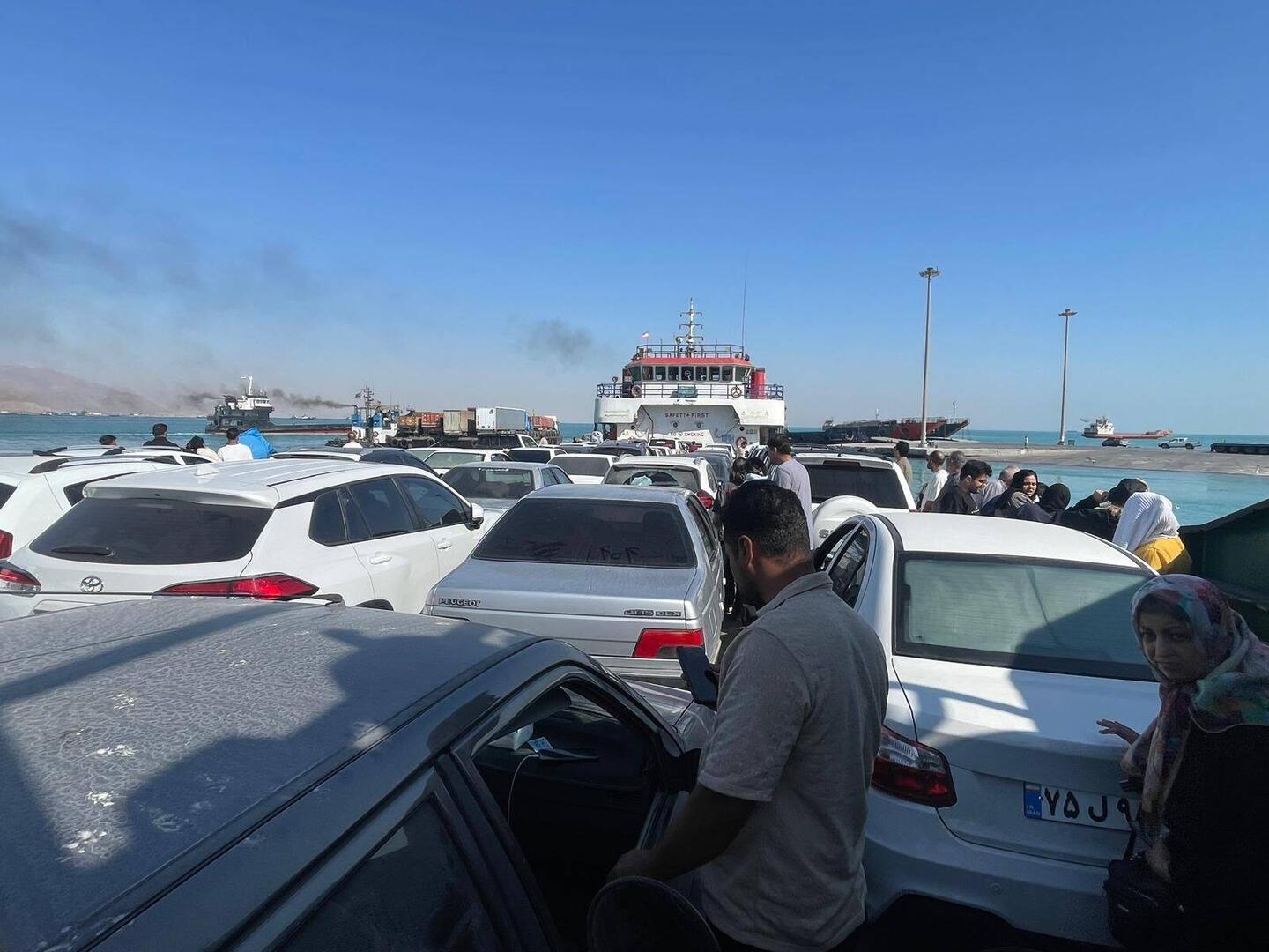 The ferry madness. It would take a while to take off...