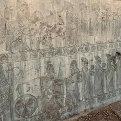 Above: Drangian (west Afghan) delegation bringing a cow Below: Armenians bringing wine