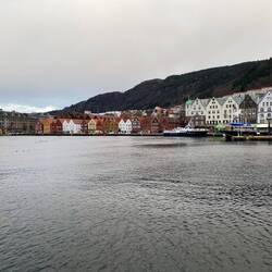 Bryggen, from across the old harbour