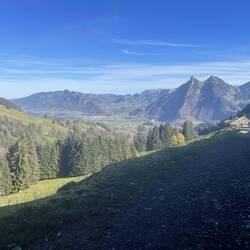 Aussicht auf die Bergkette