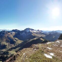 Aussicht auf den Vanil Blanc