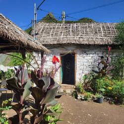 Das Café in den Bergen.