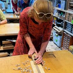 Holzworkshop, Stäbchen selber hobeln und schleifen