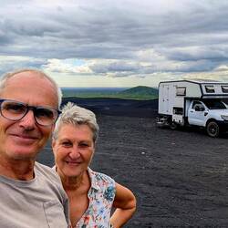 Hier sind wir noch allein auf dem Plateau