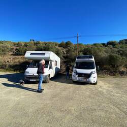 Rosinante mit ihrem Buddymobil