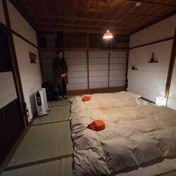 Our hostel room for the night, complete with hot coal filled bed warmers