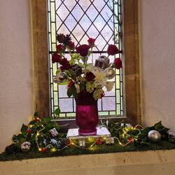 St Johns church is Christmassy.