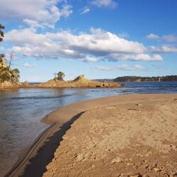 The inlet near our caravan park