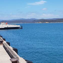 Eden Port - our caravan park was over the other side in Boydtown