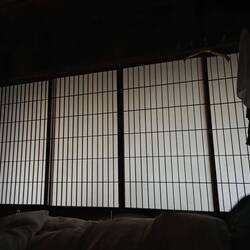 Shoji screen in the morning light