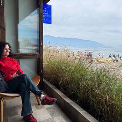 Gemütliche Pause mit Kaffee und Kuchen.