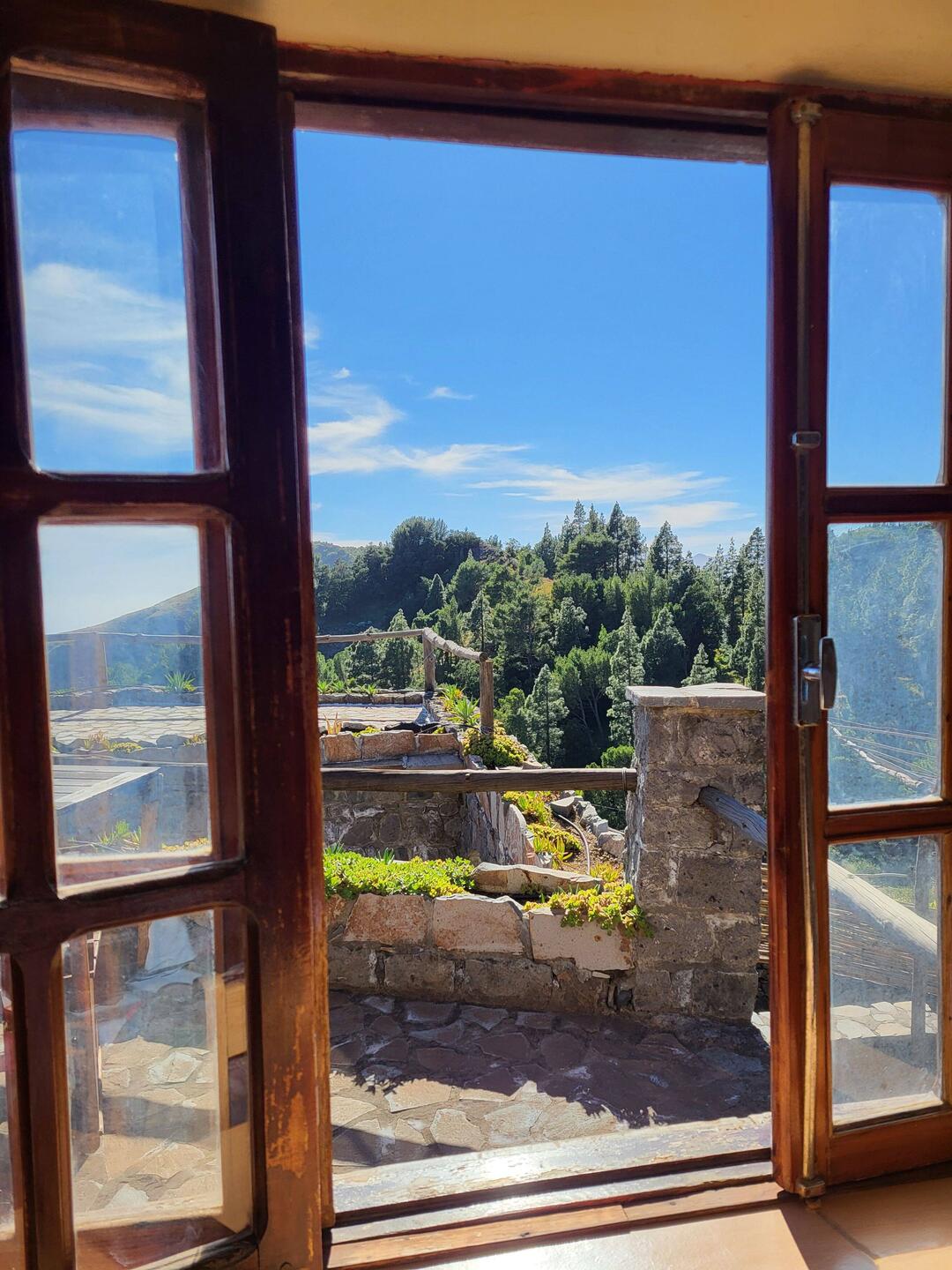 Blick aus unserem Zimmer.