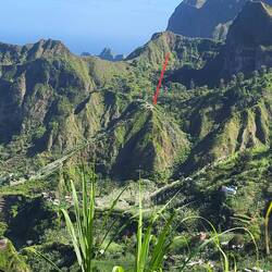 Da oben haben wir gestern unseren Kaffee genossen.
