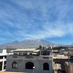 Blick von unsere Dachterrasse