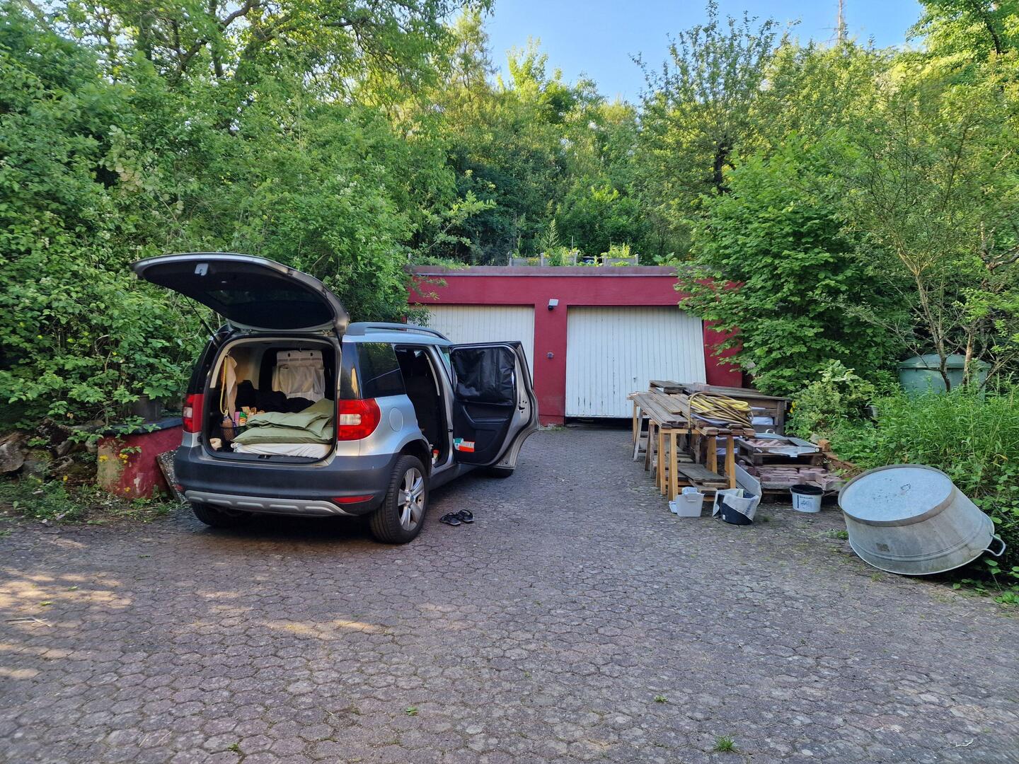 Entspannter Schlafplatz im Garten 🙌