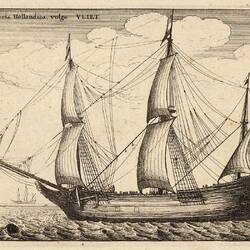 Niederl Fluyt Handelsschiff