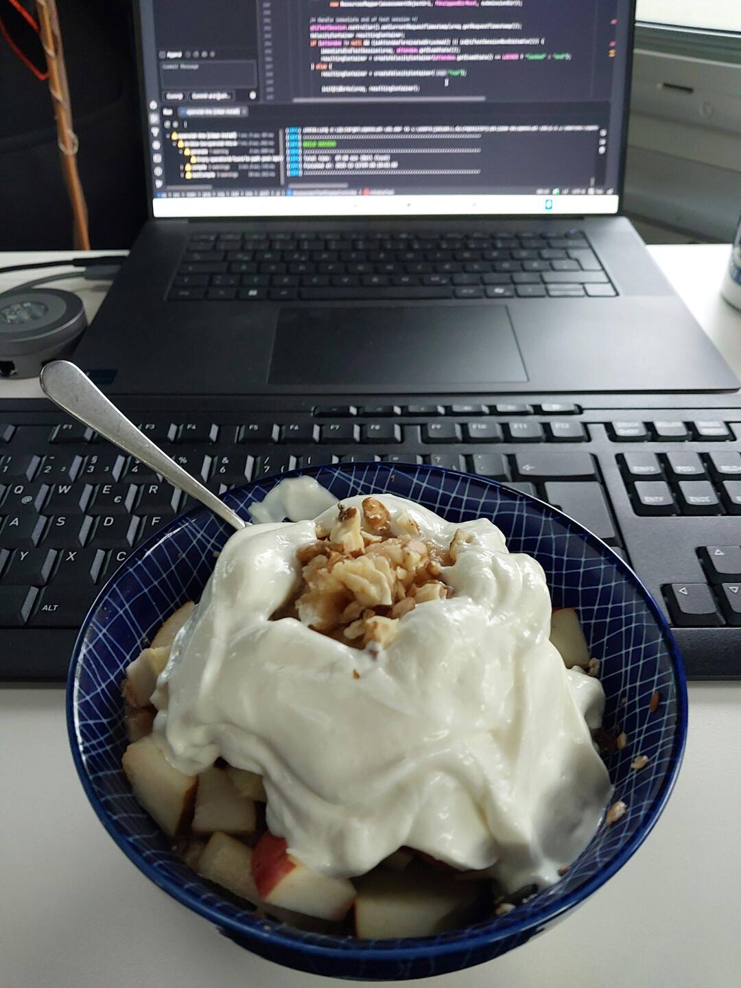 Frühstück wird zelebriert, wie jeden Morgen
