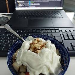 Frühstück wird zelebriert, wie jeden Morgen