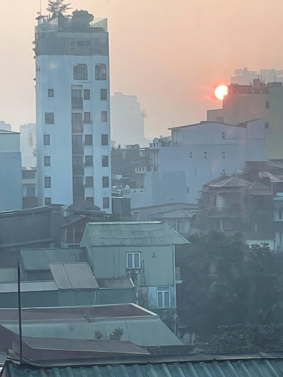 Hazy sunrise