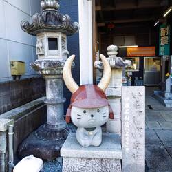 Hikone Castle mascot, Hikonyan, a samurai cat