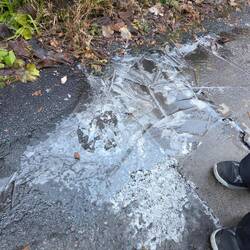 Ice on the road