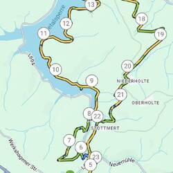 Die linke Seite macht wegen der L 694 keinen Spaß!