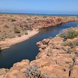 Blick aus der Schlucht