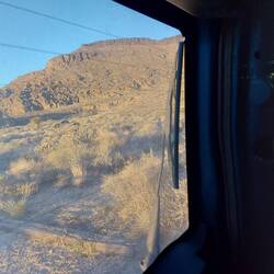 Morgenblick aus dem Fenster.