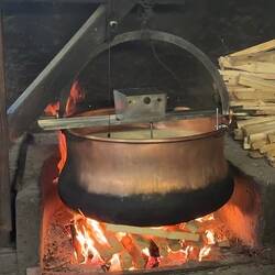 Overview of traditional cheesemaking — Moléson-sur-Gruyères, Switzerland.