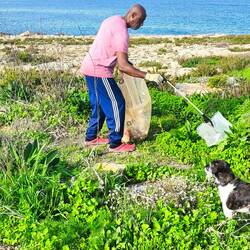 Standort Reinigung diesmal mit Müllsack