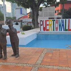 Empfang auf dem Hafengelände