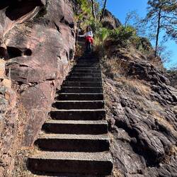 Heute war Treppensteigen angesagt. 💪