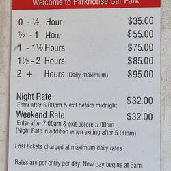 Apropos parken - 20 Euro für 30 min und ab 2 Stunden 55 Euro sind ordentliche Preise