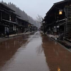 A wet start to the day in Narai