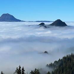 Ausblick auf den Moléson (links)