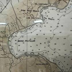 The racing area depth in meters.