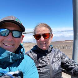 Another chairlift selfie down the mountain