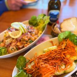 Ceviche and salad for a meat break!
