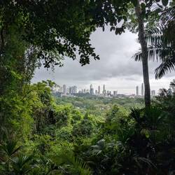 City view before the rain.