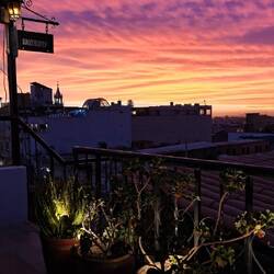 Sonnenuntergang Dachterrasse 🌅
