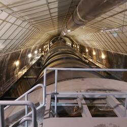 Die eine von zwei Zuleitungen zu den Turbinen.