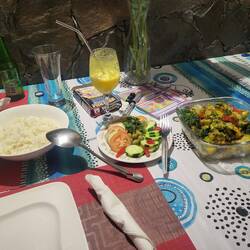 Das gestrige Abendessen wurde frisch zubereitet!