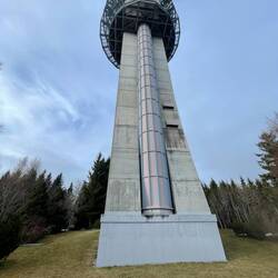 Der Seendeturm auf dem höchsten Punkt der Tour
