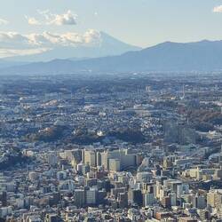 Rundblick vom Landmark Tower - mit Mt. Fuji 😃