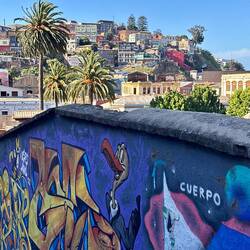 Wirklich überall Graffiti hier... schön bunt