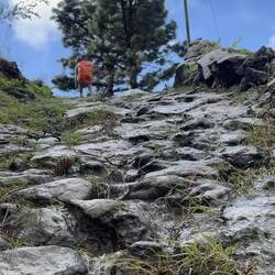 Wenn's regnet dann hat man gleich ein Bächlein