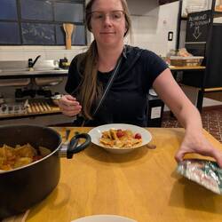 Ravioli in der besten Hostelküche bis jetzt