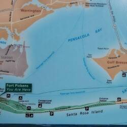 Lageplan. 40 km sind wir bis zur Spitze der Insel gefahren.